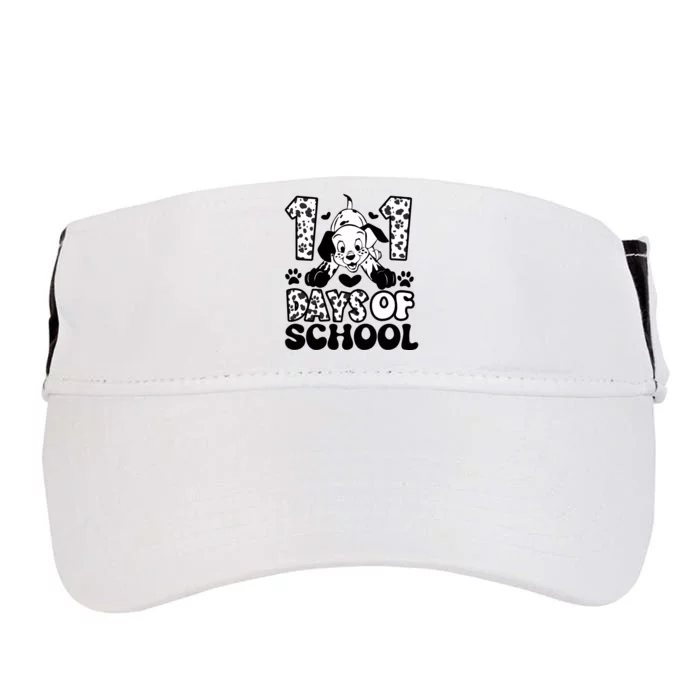 101 Days Of School Dalmatian I Survived 100 Days Of School Funnny Adult Drive Performance Visor