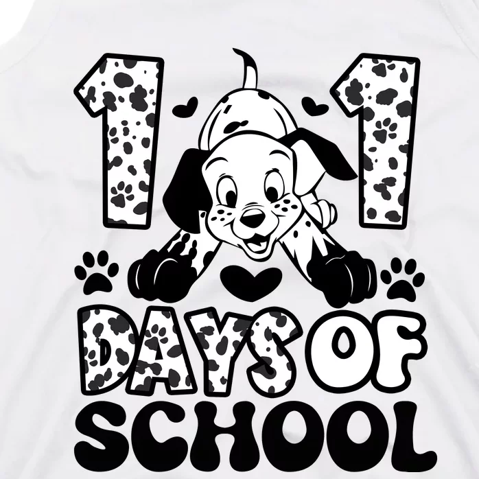 101 Days Of School Dalmatian I Survived 100 Days Of School Funnny Tank Top