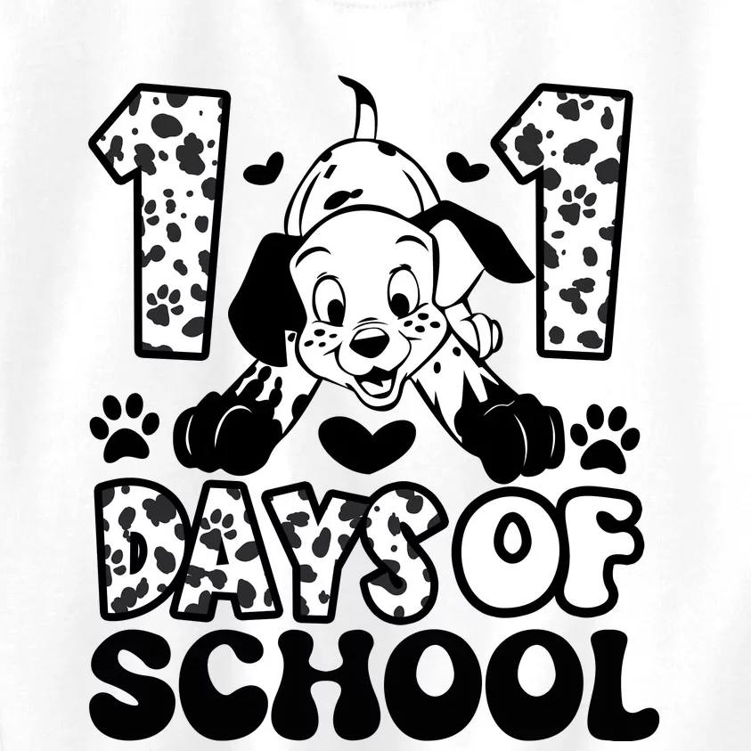 101 Days Of School Dalmatian I Survived 100 Days Of School Funnny Kids Sweatshirt