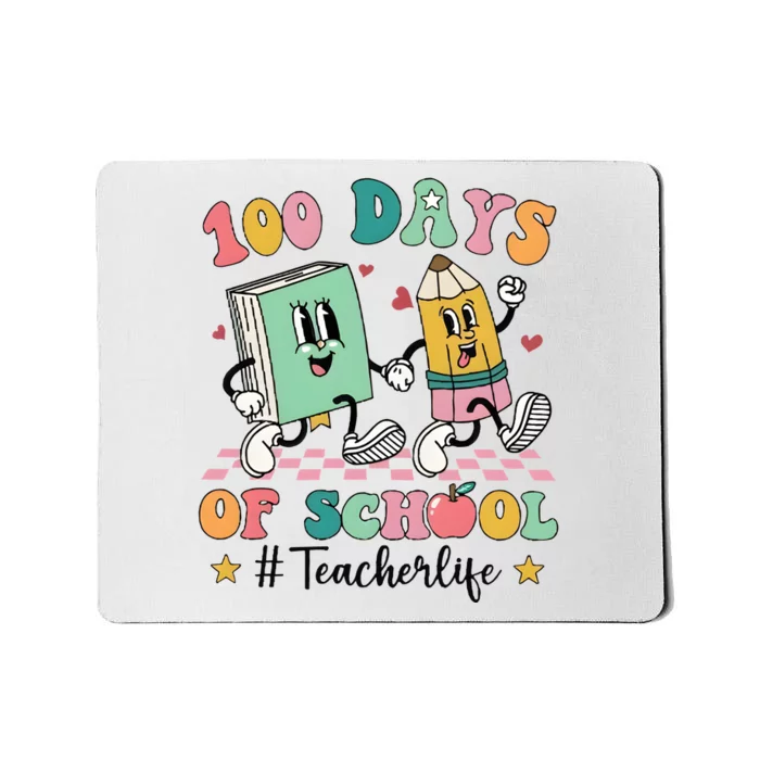 100 Days Of School Teacher Funny Teacher Life Mousepad