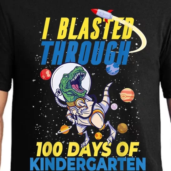 100 Days Of Kindergarten Astronaut Dinosaur Teachers Pajama Set