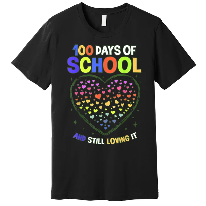 100th Day Of School 100 Days Of School Teacher Premium T-Shirt