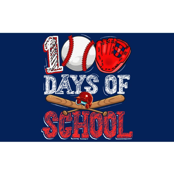 100 Days Of School Baseball 100th Day Of School Teacher Bumper Sticker