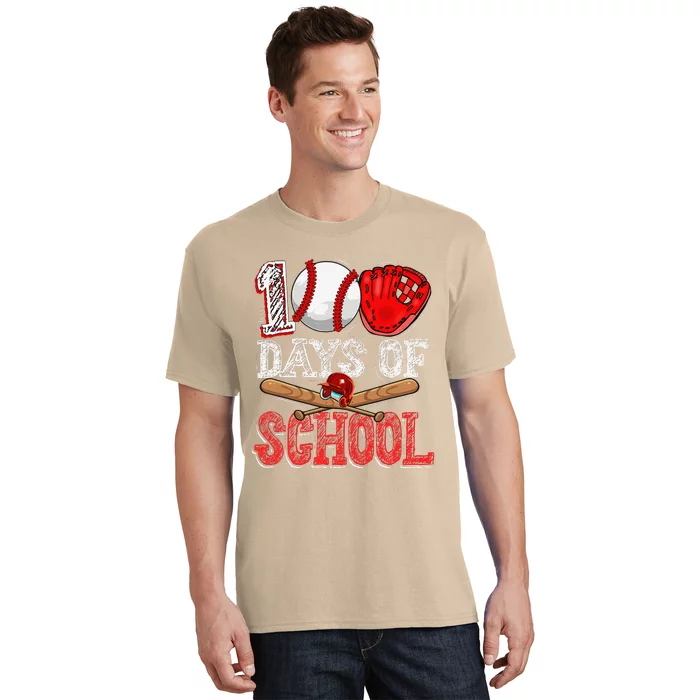 100 Days Of School Baseball 100th Day Of School Teacher T-Shirt