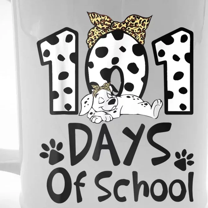 101 Days Of School Dalmatian Dog 100 Days Smarter Front & Back Beer Stein