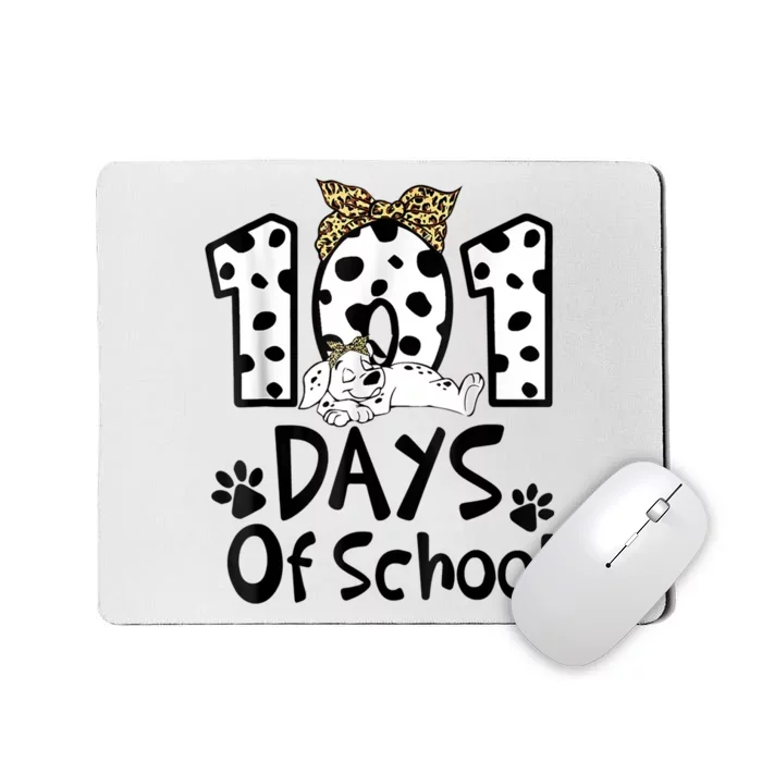 101 Days Of School Dalmatian Dog 100 Days Smarter Mousepad