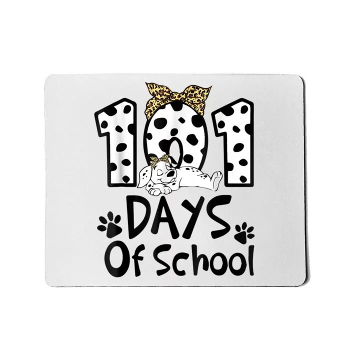 101 Days Of School Dalmatian Dog 100 Days Smarter Mousepad