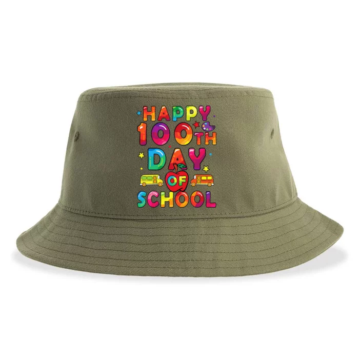 100 Days Of School Happy 100 Days Of School Sustainable Bucket Hat