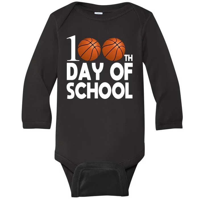 100th Days Of School Baby Long Sleeve Bodysuit