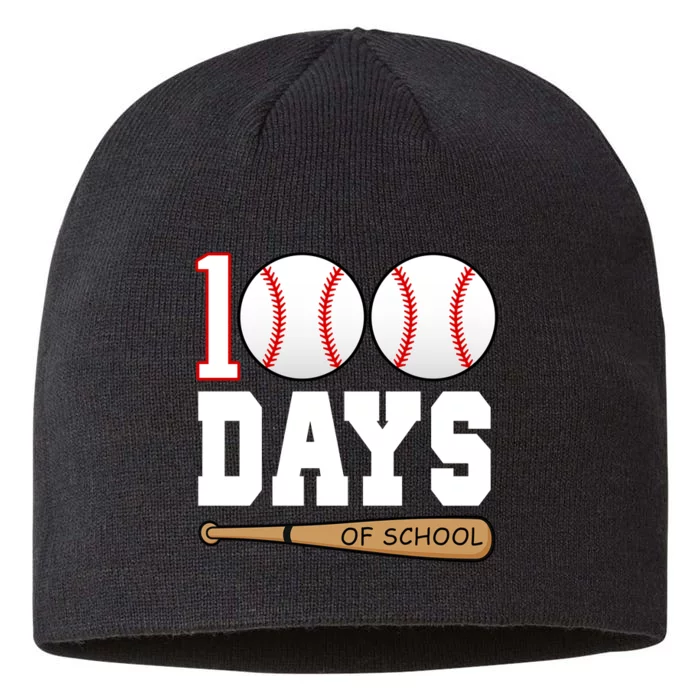 100 Days Of School Baseball Bat And Ball 8 1/2in Sustainable Knit Beanie