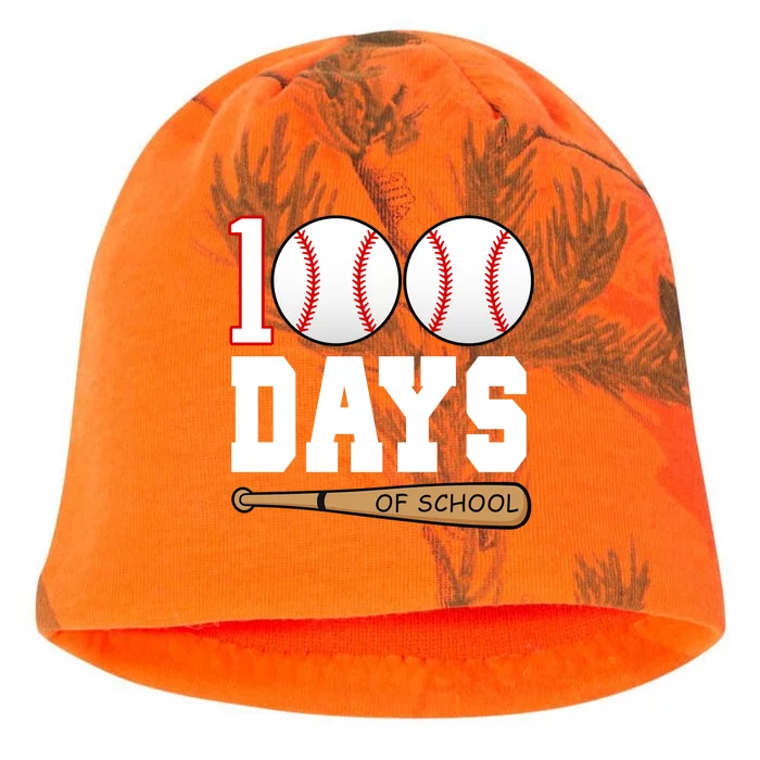 100 Days Of School Baseball Bat And Ball Kati - Camo Knit Beanie