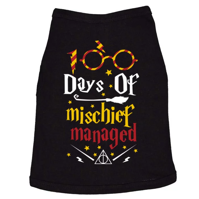 100 Days Of Mischief Managed 100th Day Of School Doggie Tank