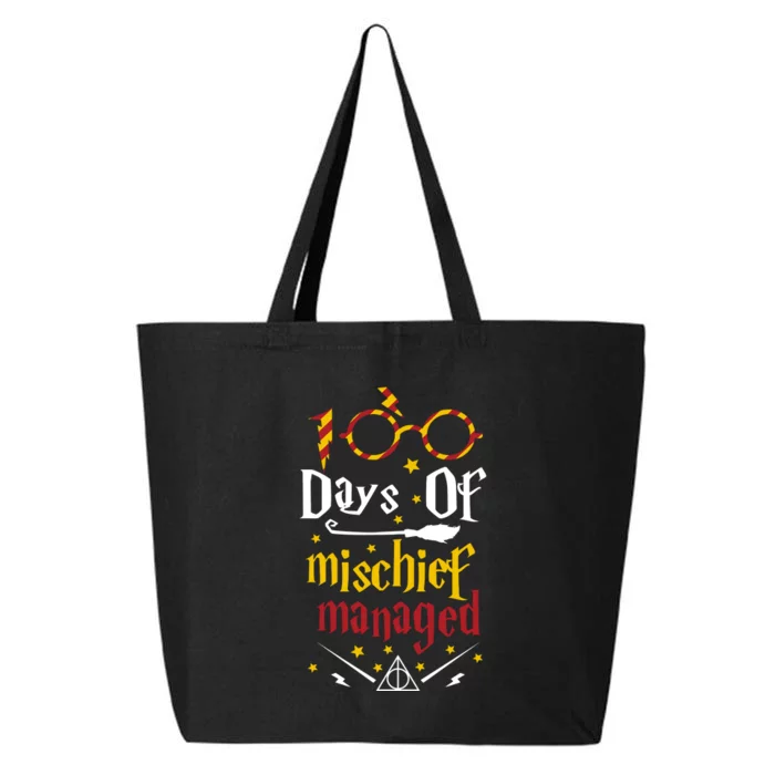 100 Days Of Mischief Managed 100th Day Of School 25L Jumbo Tote