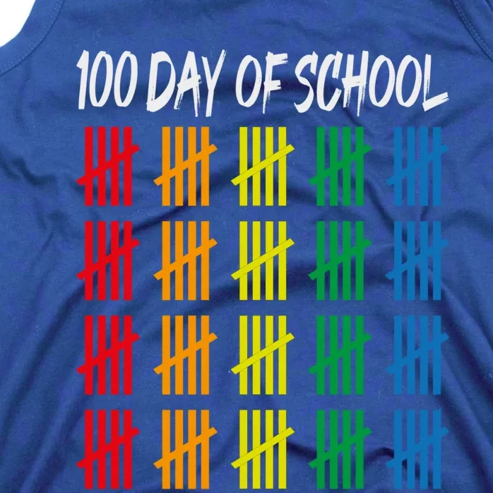 100th Day Of School Teacher Happy 100 Days Smarter Gift Tank Top