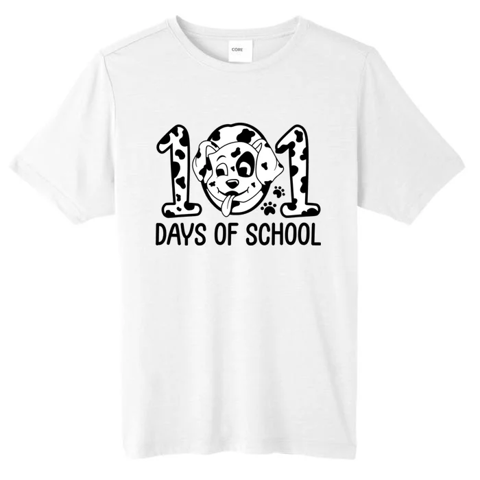 101 Days Of School Dalmatian Dog Funny School ChromaSoft Performance T-Shirt