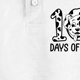 101 Days Of School Dalmatian Dog Funny School Dry Zone Grid Performance Polo