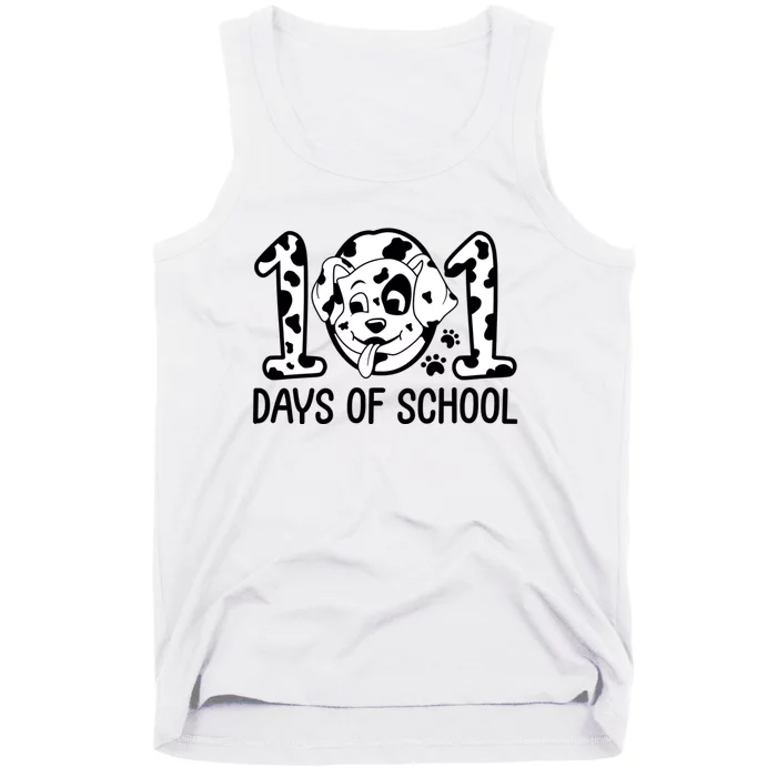 101 Days Of School Dalmatian Dog Funny School Tank Top