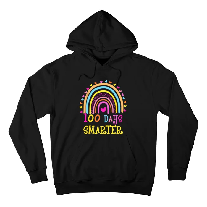 100th Day Of School Teacher Smarter Rainbow Hoodie