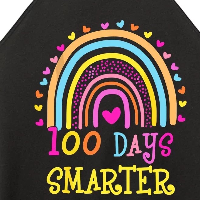 100th Day Of School Teacher Smarter Rainbow Women’s Perfect Tri Rocker Tank