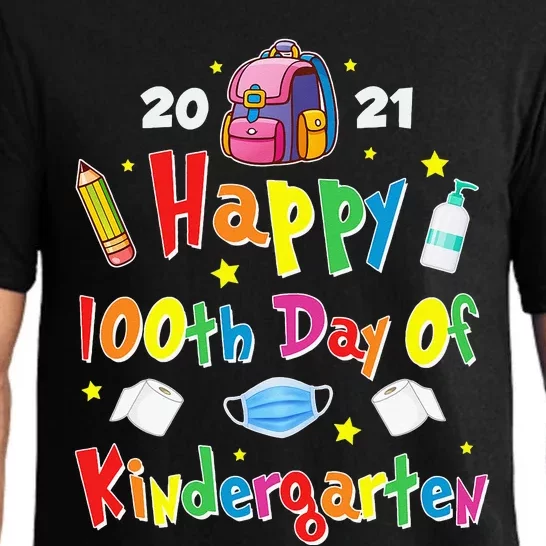 100 Days Of Kindergarten School Gift Students Teachers Pajama Set