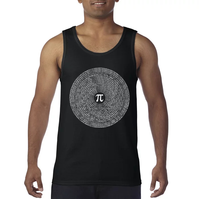 10000 Digits Pi Sign Math Lover Mathematics Nerd Pi Day Tank Top