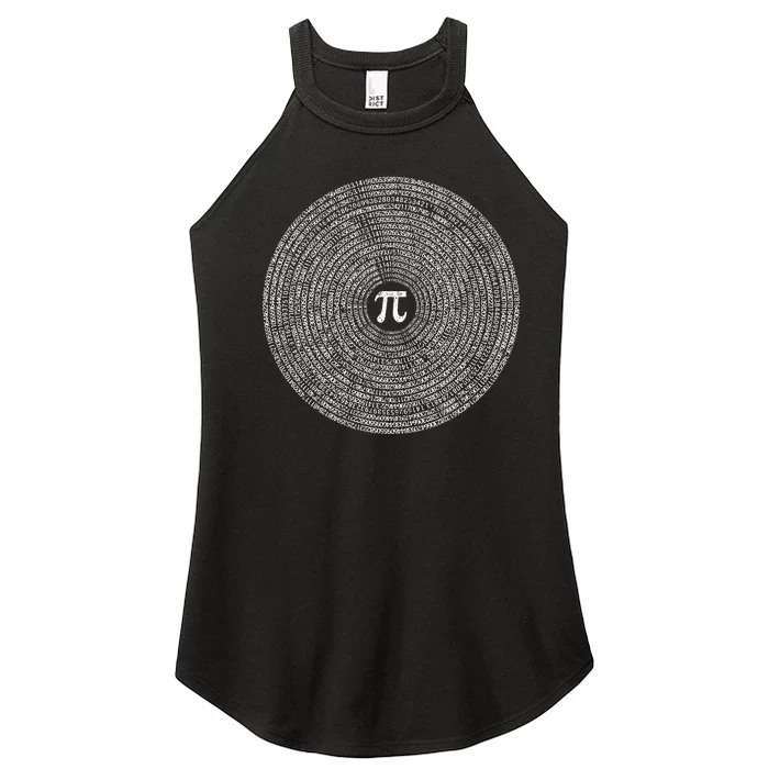 10000 Digits Pi Sign Math Lover Mathematics Nerd Pi Day Women’s Perfect Tri Rocker Tank