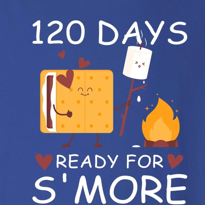 120 Days Ready For S'more 120th Day Of School Campfire Lover Gift Toddler Long Sleeve Shirt