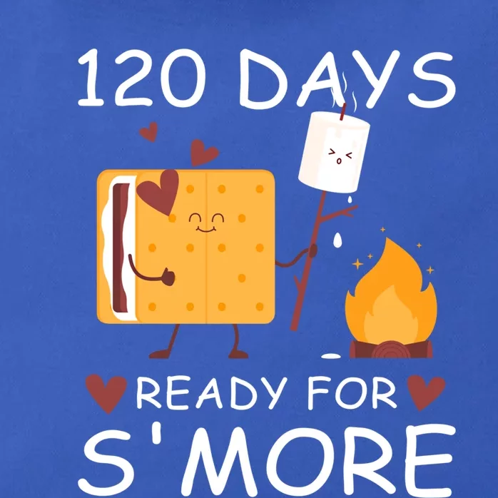 120 Days Ready For S'more 120th Day Of School Campfire Lover Gift Zip Tote Bag