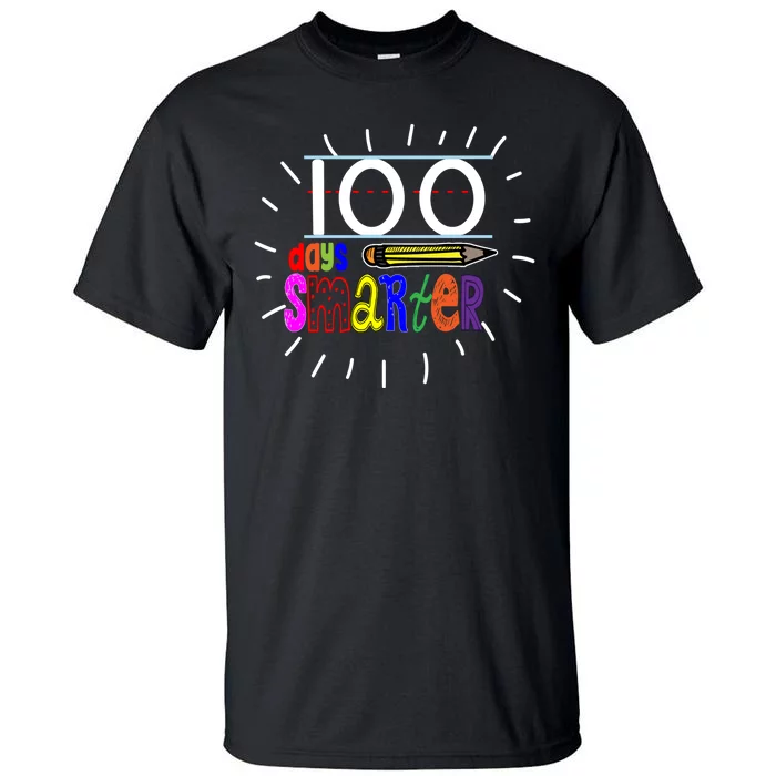 100 Days Smarter Cute 100th Day Of School Tall T-Shirt