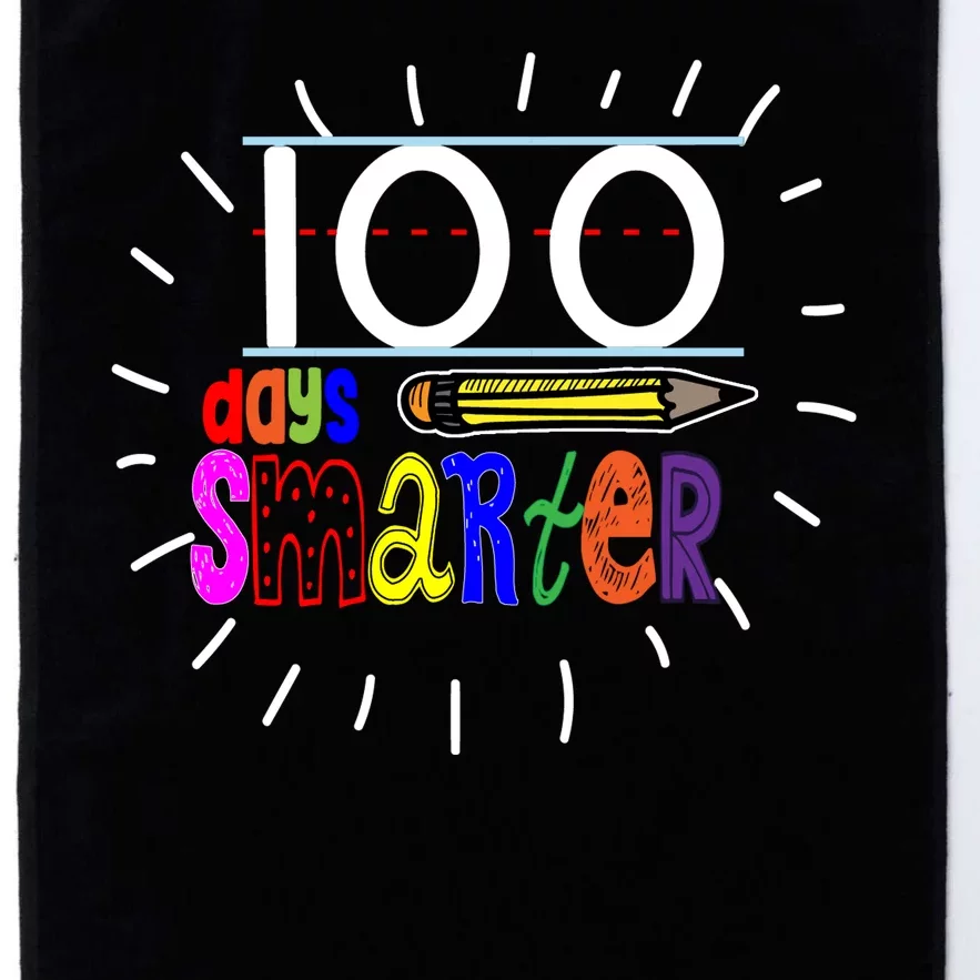 100 Days Smarter Cute 100th Day Of School Platinum Collection Golf Towel