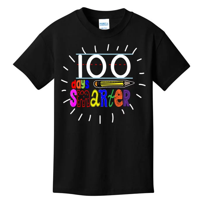 100 Days Smarter Cute 100th Day Of School Kids T-Shirt