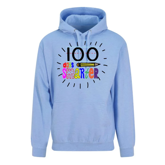 100 Days Smarter Cute 100th Day Of School Unisex Surf Hoodie