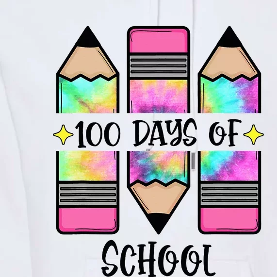 100th Day Student Cute 100 Days Of School Premium Hoodie