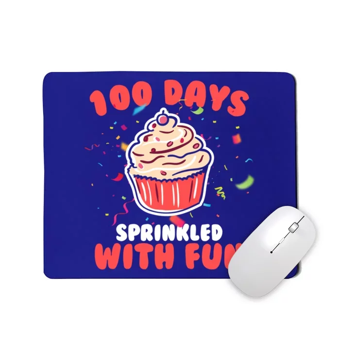 100 Days Sprinkled With Fun Cupcakes Teachers Students Gift Mousepad