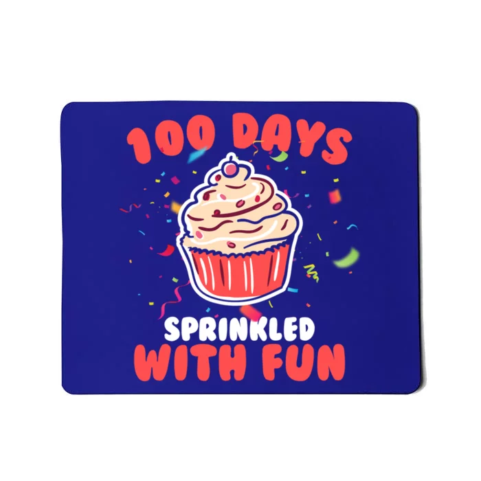 100 Days Sprinkled With Fun Cupcakes Teachers Students Gift Mousepad