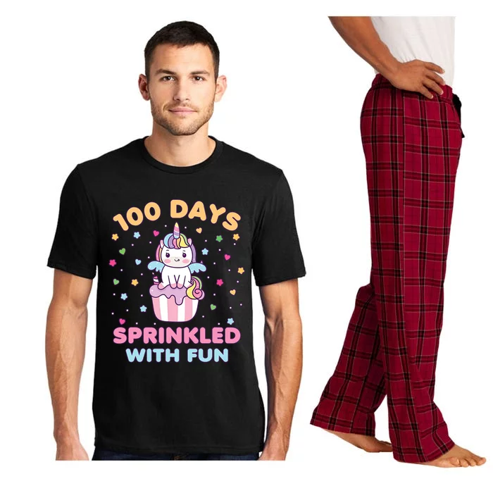 100 Days Sprinkled With Fun Cute Unicorn 100th Day Of School Gift Pajama Set