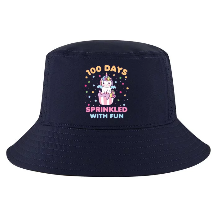 100 Days Sprinkled With Fun Cute Unicorn 100th Day Of School Gift Cool Comfort Performance Bucket Hat