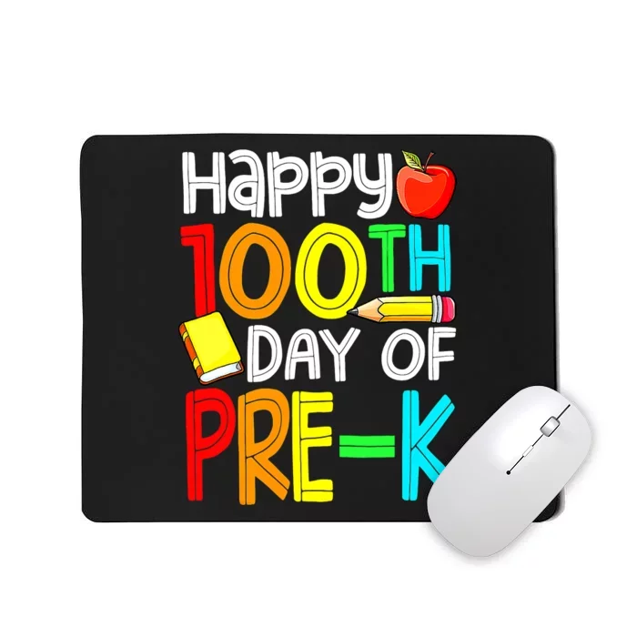 100 Days Smarter Pre K Happy 100th Day Of School Pre K Mousepad