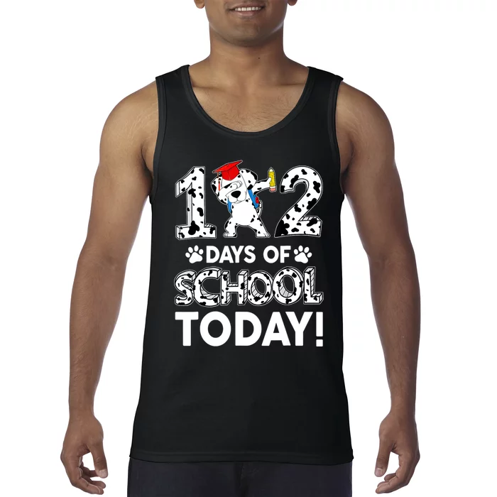 102 Days School Today 101 Days Smarter Dalmatian Dog Lovers Tank Top