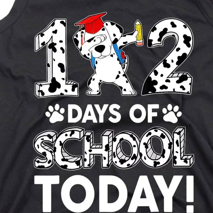 102 Days School Today 101 Days Smarter Dalmatian Dog Lovers Tank Top