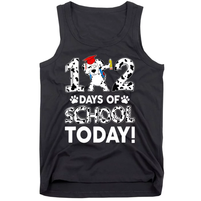 102 Days School Today 101 Days Smarter Dalmatian Dog Lovers Tank Top