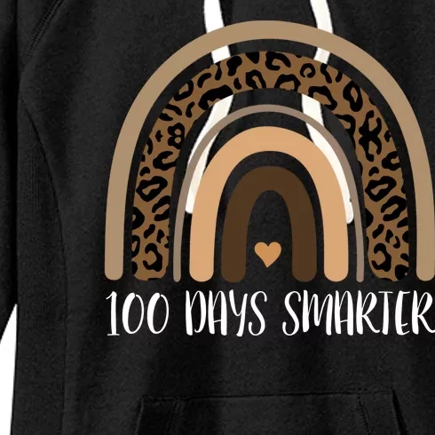 100 Days Smarter 100th Day Of School Women's Fleece Hoodie