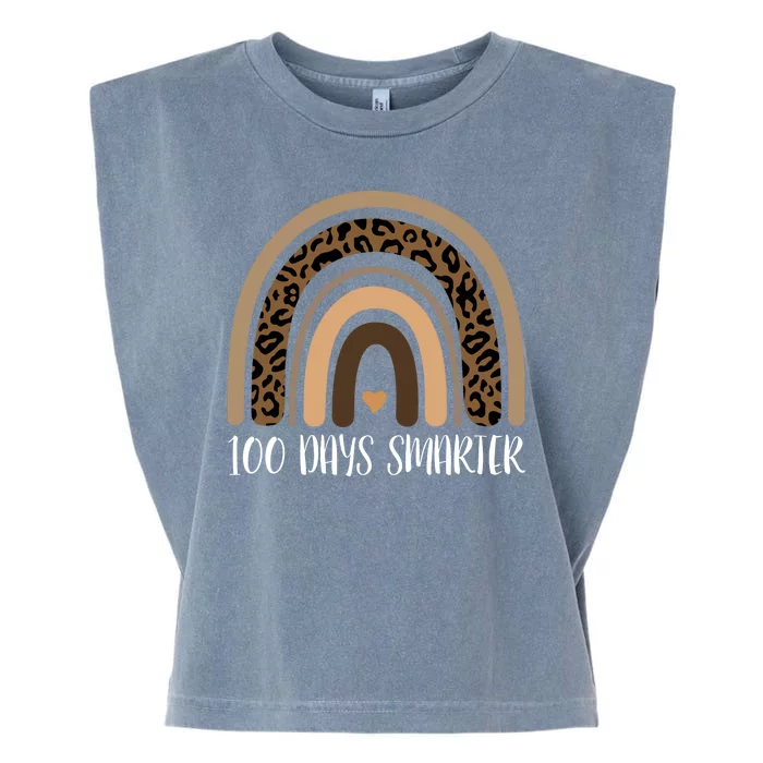 100 Days Smarter 100th Day Of School Garment-Dyed Women's Muscle Tee