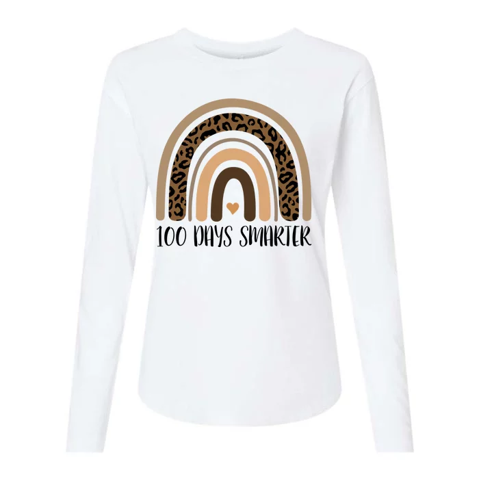 100 Days Smarter 100th Day Of School Womens Cotton Relaxed Long Sleeve T-Shirt