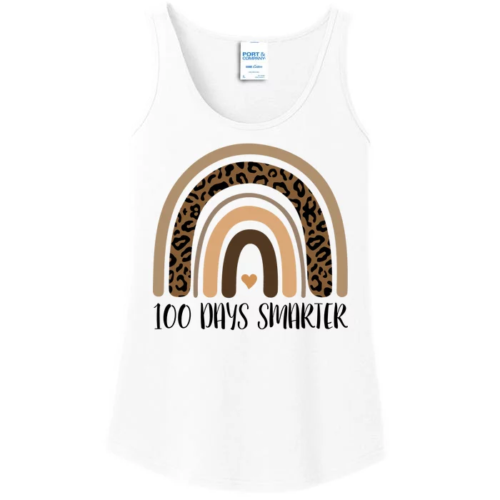 100 Days Smarter 100th Day Of School Ladies Essential Tank