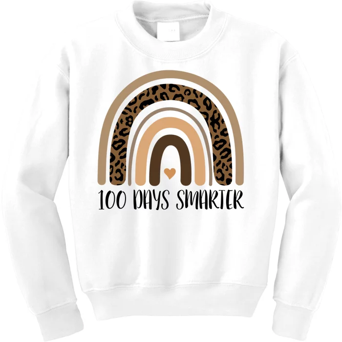 100 Days Smarter 100th Day Of School Kids Sweatshirt