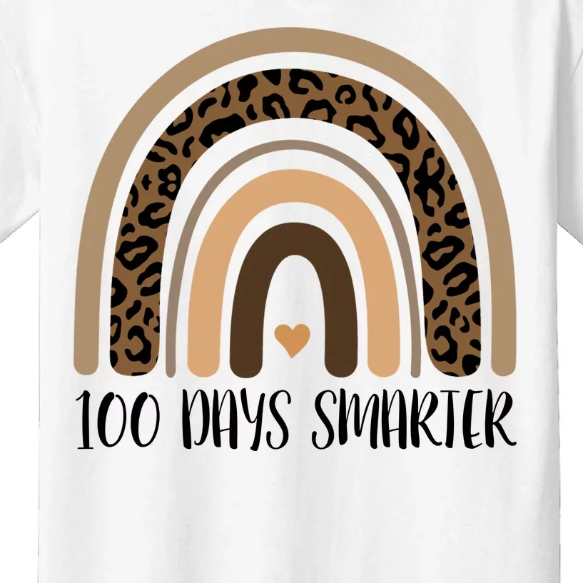 100 Days Smarter 100th Day Of School Kids T-Shirt