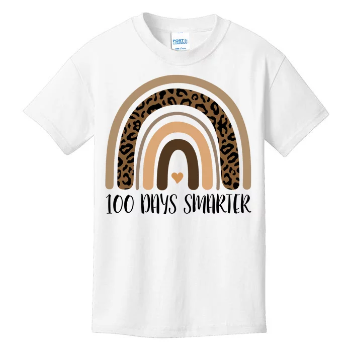 100 Days Smarter 100th Day Of School Kids T-Shirt