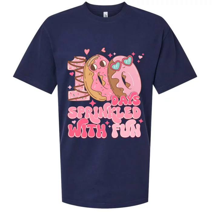 100 Days Sprinkled With Fun Donuts Sueded Cloud Jersey T-Shirt