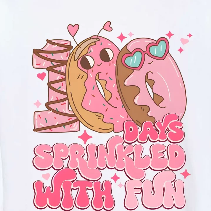 100 Days Sprinkled With Fun Donuts Garment-Dyed Sweatshirt